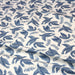Tissu de coton les colombes de la paix & rameaux d'olivier, gris lin & bleu - OEKO-TEX® - tissuspapi