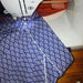 Tissu de coton motif traditionnel japonais vagues SEIGAIHA bleu & blanc - Oeko-Tex