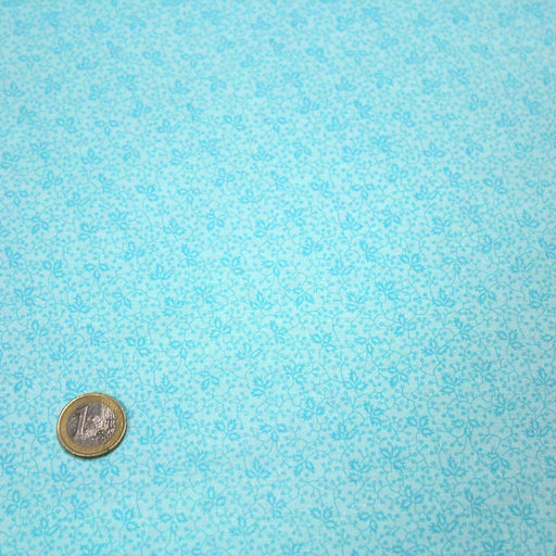 Tissu de coton "Marylebone" : fleurs bleues d'eau - COLLECTION PATCHWORK - TissusPapi.com