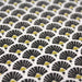 Tissu de coton motif traditionnel japonais aux éventails SENSU noirs - Oeko-Tex