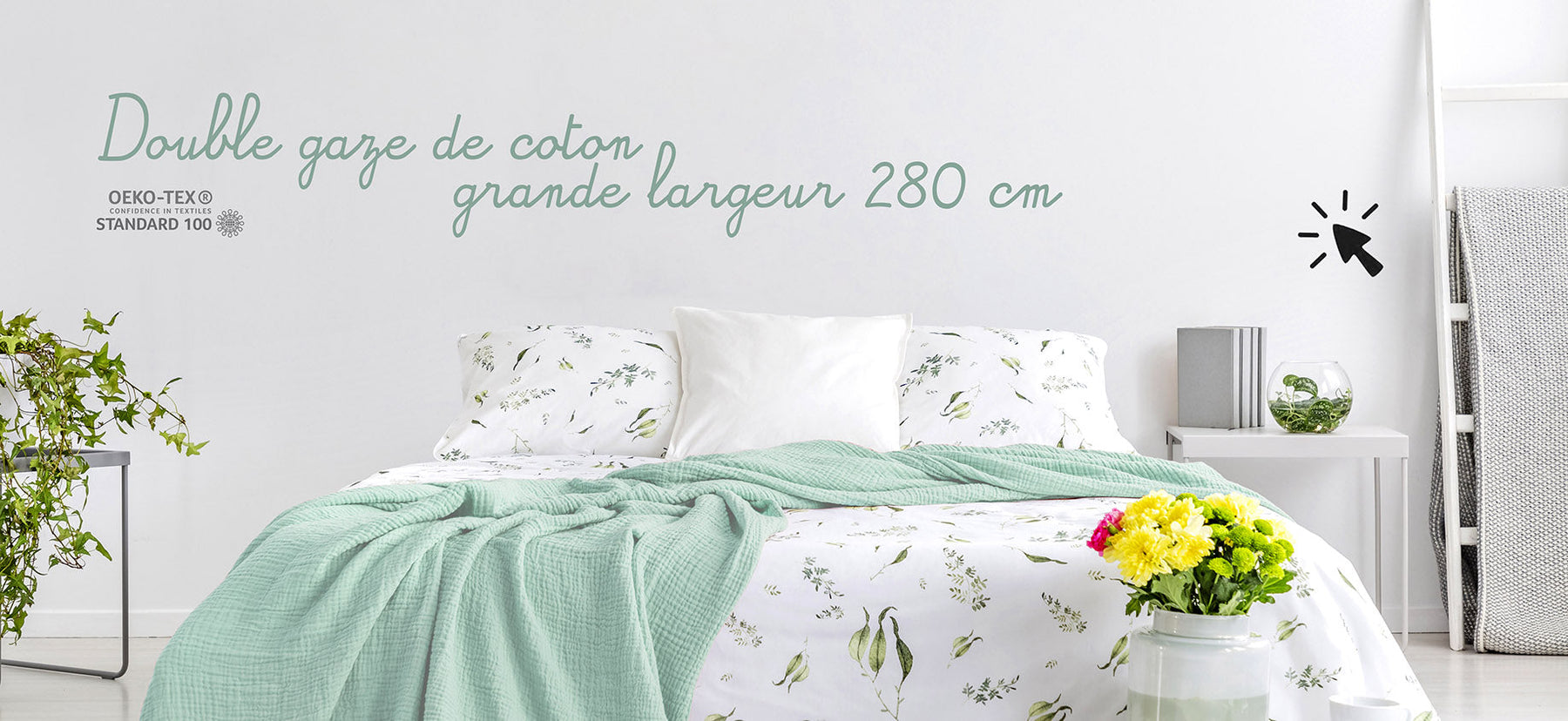 La double gaze de coton maintenant disponible en grande largeur 280 cm !