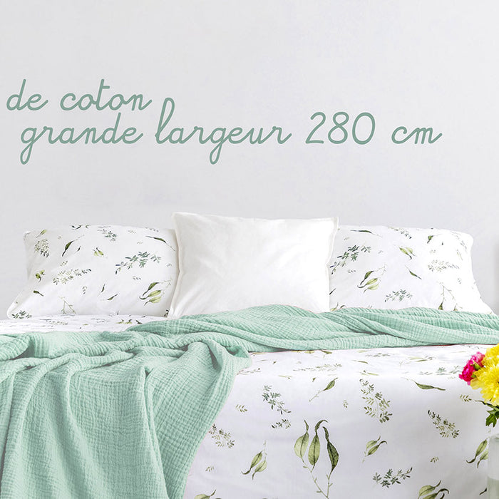 La double gaze de coton maintenant disponible en grande largeur 280 cm !