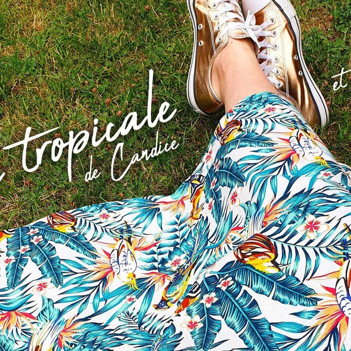 La robe tropicale de Candice... et ses converse qui brillent ! - TissusPapi.com