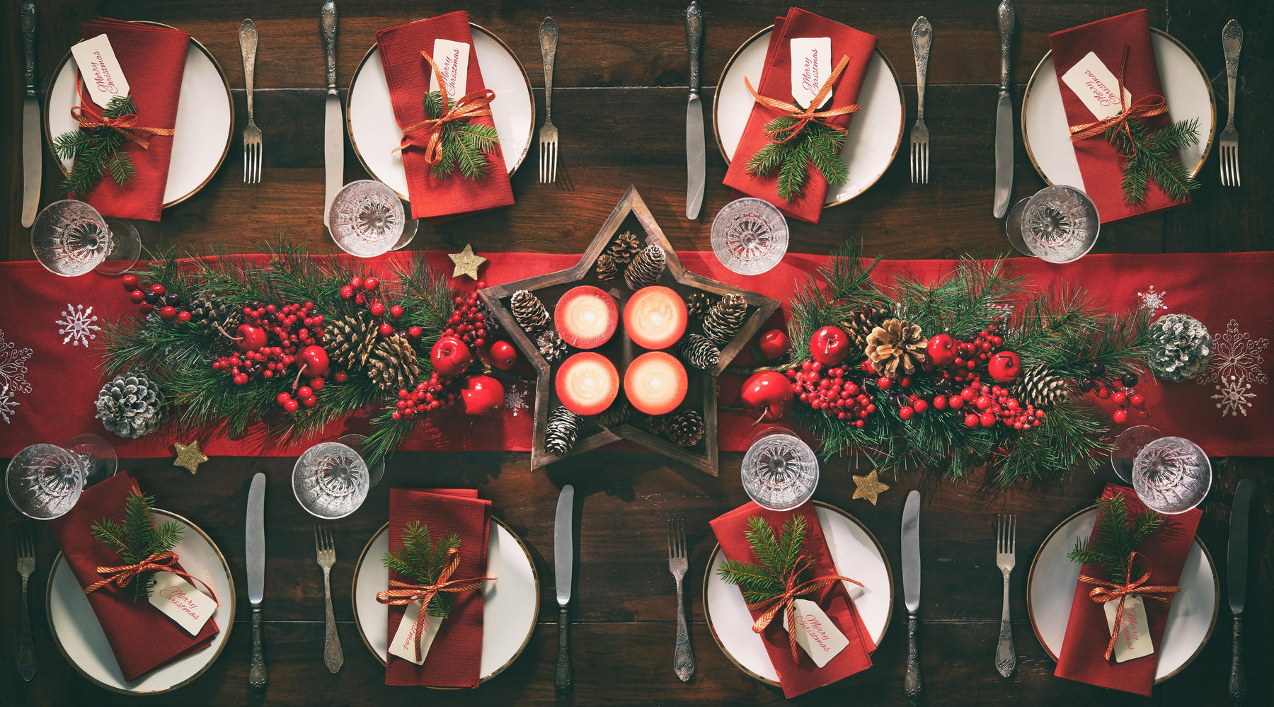 6 idées de décoration de table pour Noël