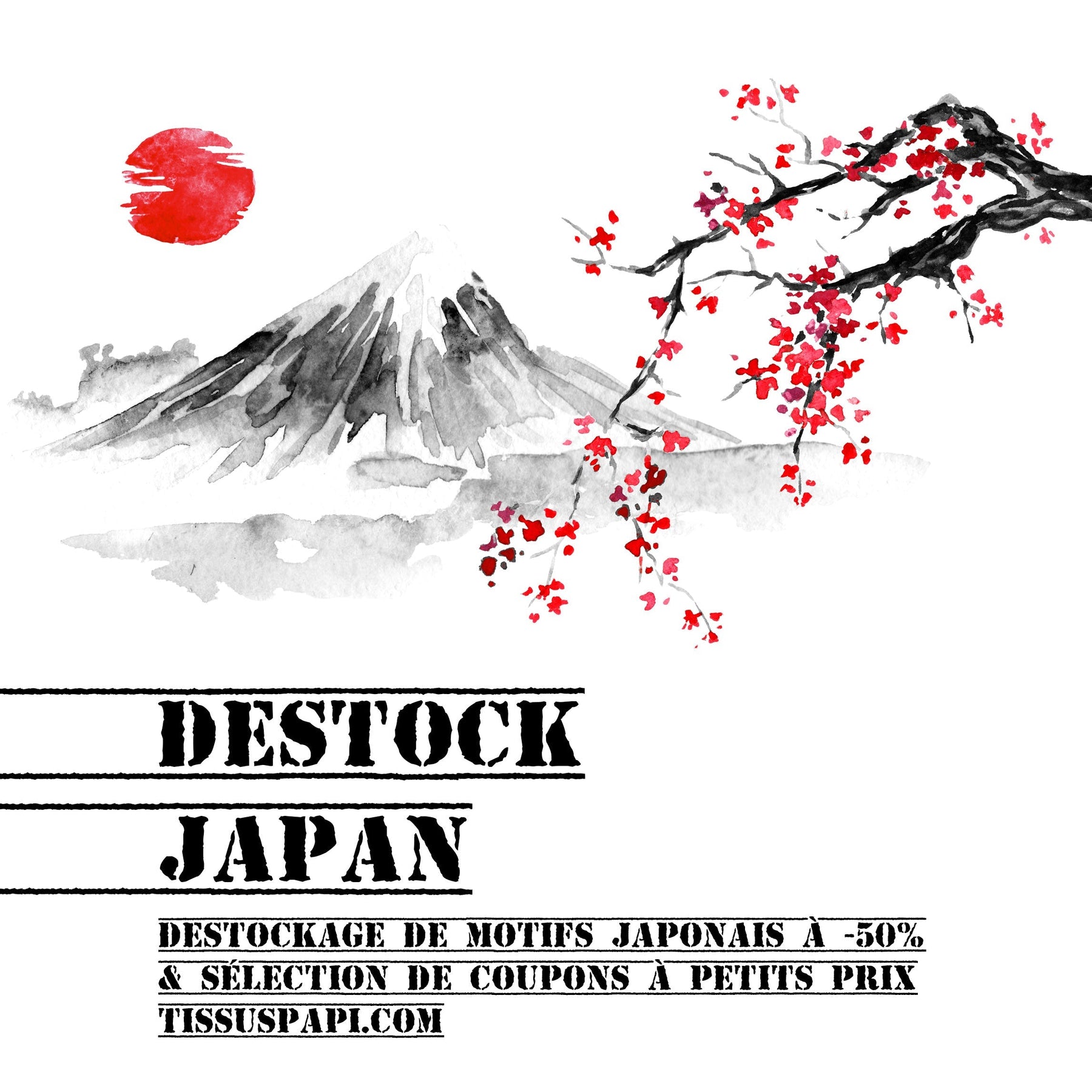 Tissus japonais : destock & coupons