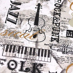 Tissus Musique - TissusPapi.com