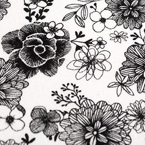 Tissus motifs noirs et blancs - TissusPapi.com