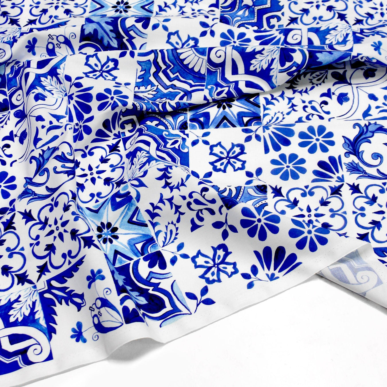 Collection Tissus Carreaux de faïence et Azulejos - TissusPapi.com
