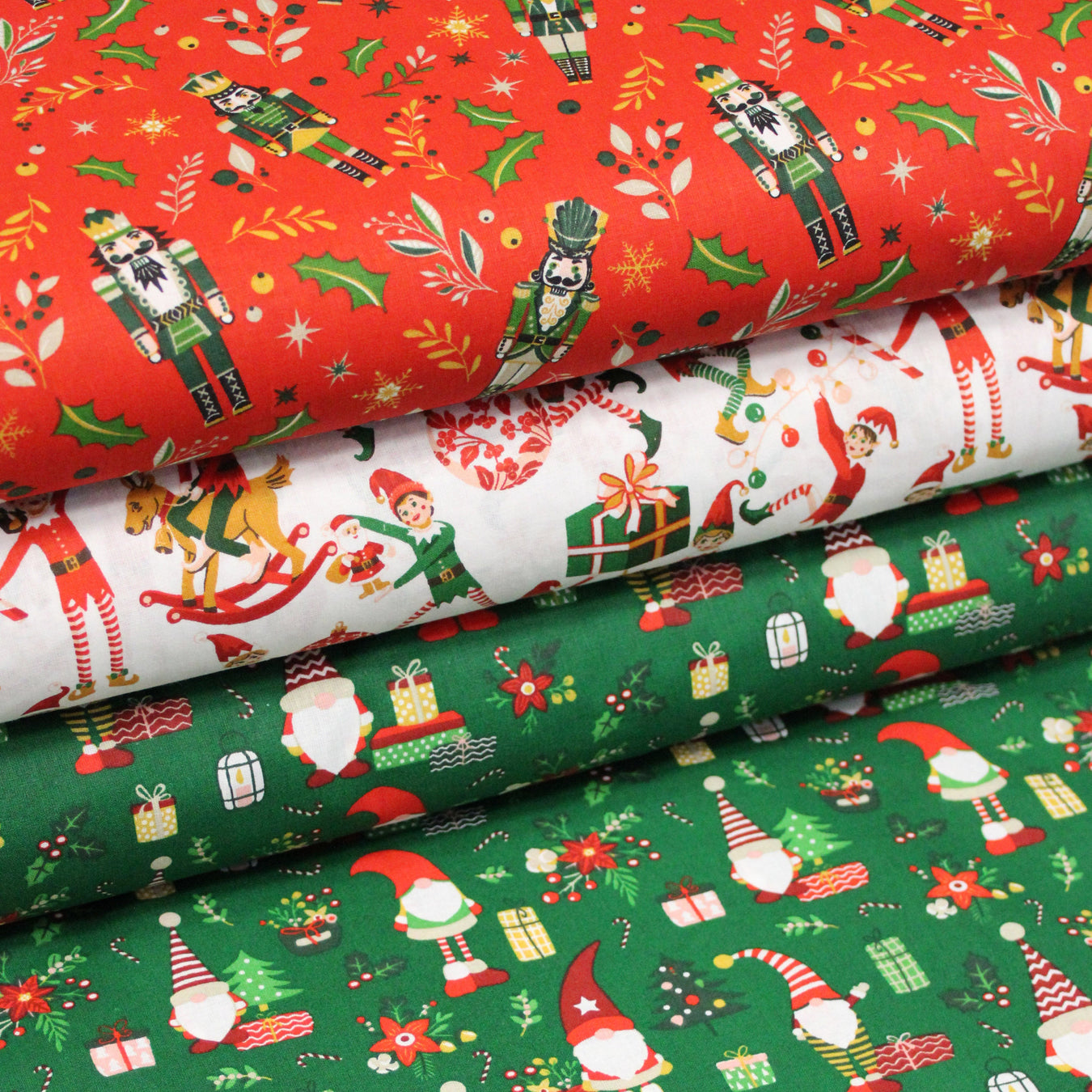Les beaux tissus imprimés de Noël