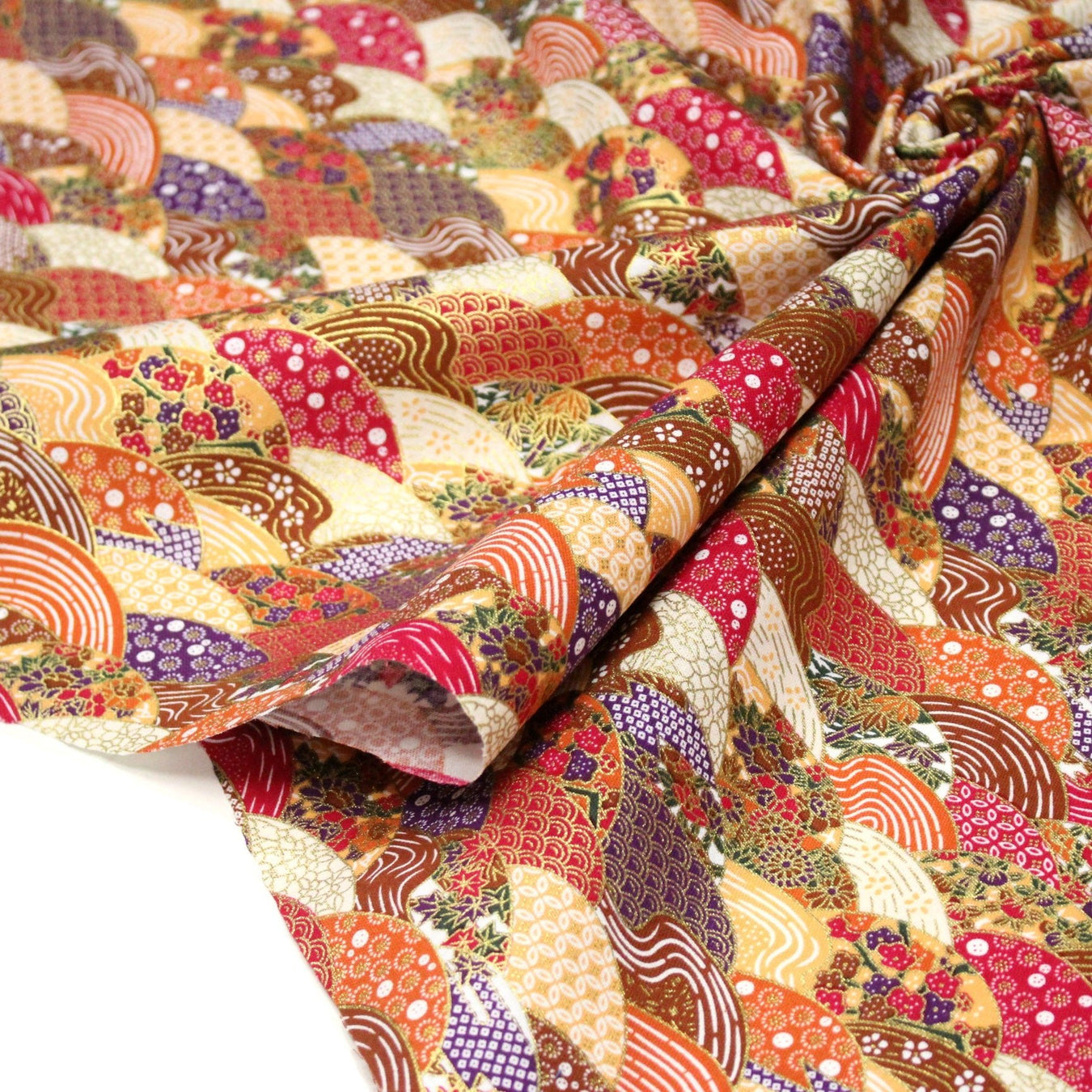 Motif Éventails japonais - TissusPapi.com