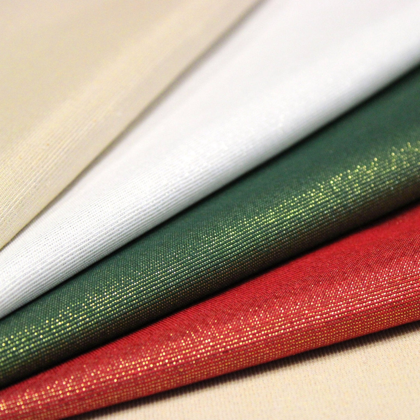 Tissu LUREX DE NOËL : rouge or, vertor , blanc argent, écru or - Petite et grande largeur ! - TissusPapi.com