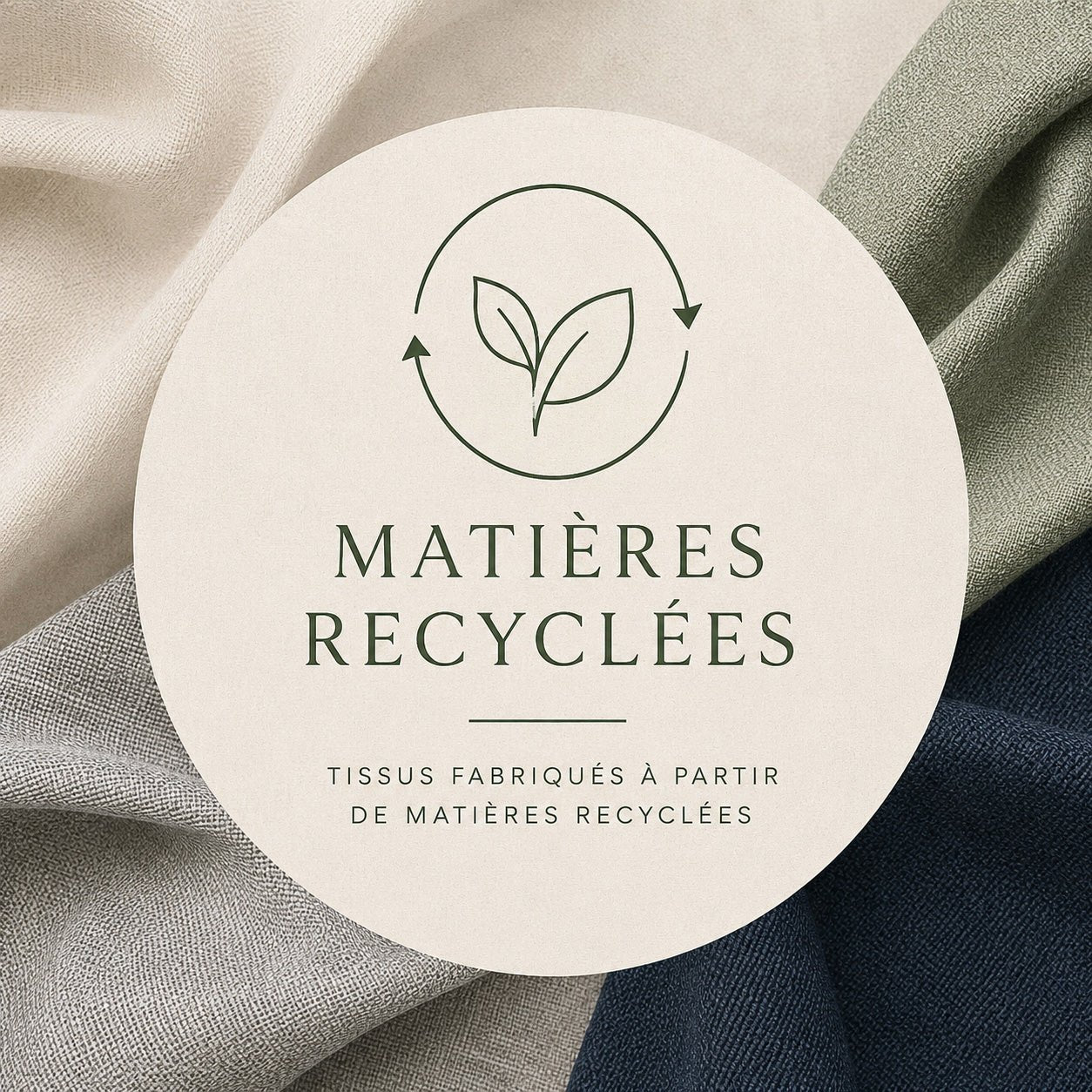 Tissus et matières recyclés - TissusPapi.com