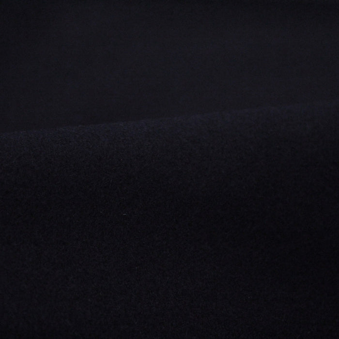Tissu Drap de laine uni Bleu nuit, fabrication italienne