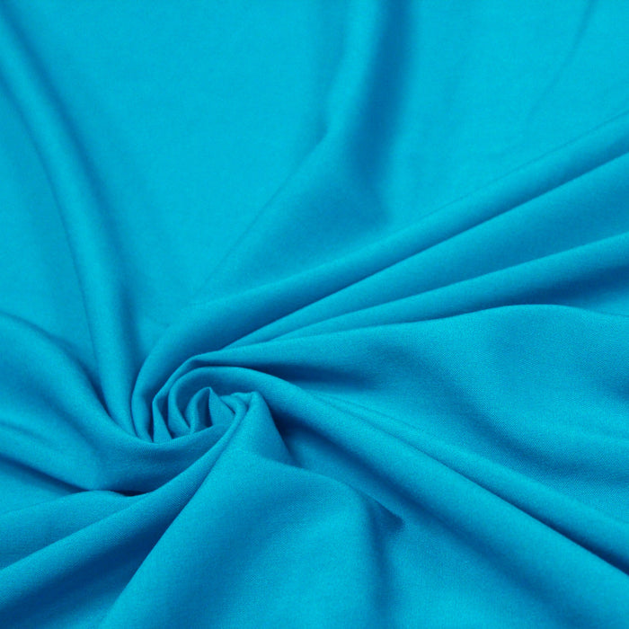 Tissu viscose fluide bleu turquoise