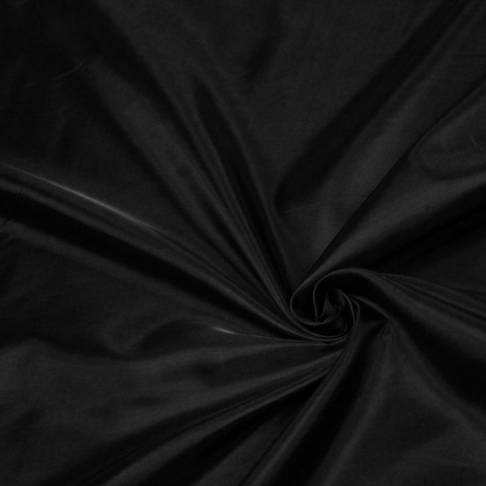 Tissu doublure de polyester : noir ou bleu marine uni