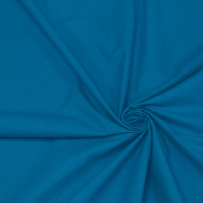 Tissu de coton uni bleu céramique BENJAMIN - OEKO-TEX®