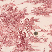 Tissu coton épais demi - natté TOILE DE JOUY, grande largeur 280cm : bleu, vert, rouge, noir - OEKO - TEX - TissusPapi.com