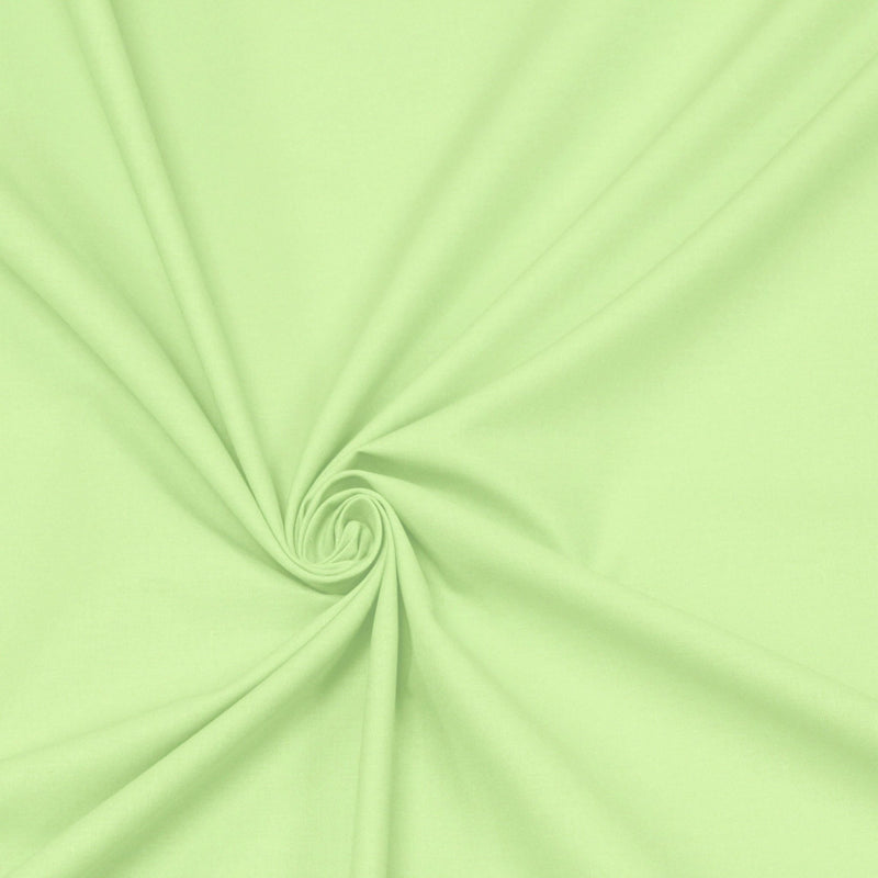 Tissu coton vert pale uni - COLLECTION LES BASIQUES - TissusPapi.com