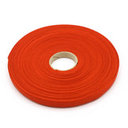 Ruban de sergé orange 10mm - Galette de 50 mètres - Fabrication française - TissusPapi.com