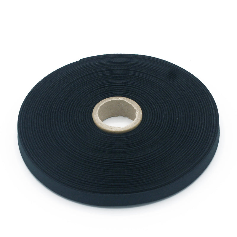 Ruban de sergé bleu nuit 10mm - Galette de 50 mètres - Fabrication française - TissusPapi.com