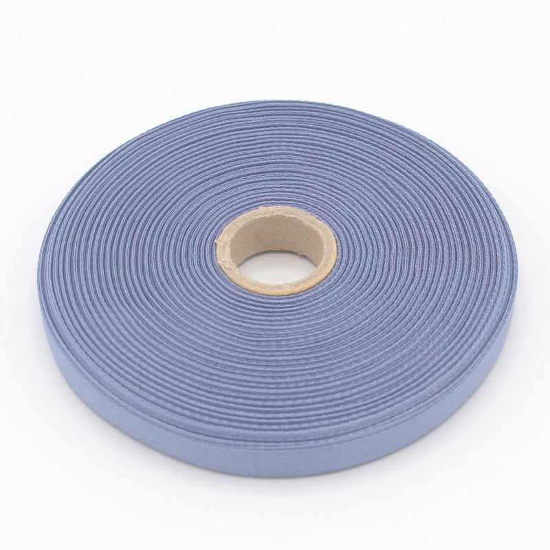 Ruban de sergé mauve gris 10mm - Galette de 50 mètres - Fabrication française - TissusPapi.com