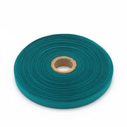 Ruban de sergé vert paon 10mm - Galette de 50 mètres - Fabrication française - TissusPapi.com