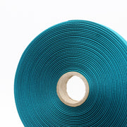 Ruban de sergé vert paon 10mm - Galette de 50 mètres - Fabrication française - TissusPapi.com
