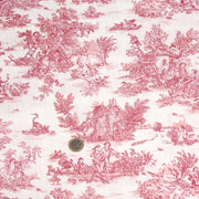 Tissu coton renforcé TOILE DE JOUY grande largeur 280cm : bleu, rouge, vert, gris - OEKO - TEX - TissusPapi.com