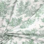 Tissu coton renforcé TOILE DE JOUY grande largeur 280cm : bleu, rouge, vert, gris - OEKO - TEX - TissusPapi.com