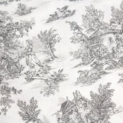 Tissu coton renforcé TOILE DE JOUY grande largeur 280cm : bleu, rouge, vert, gris - OEKO - TEX - TissusPapi.com