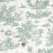 Tissu coton renforcé TOILE DE JOUY grande largeur 280cm : bleu, rouge, vert, gris - OEKO - TEX - TissusPapi.com
