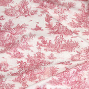 Tissu coton renforcé TOILE DE JOUY grande largeur 280cm : bleu, rouge, vert, gris - OEKO - TEX - TissusPapi.com