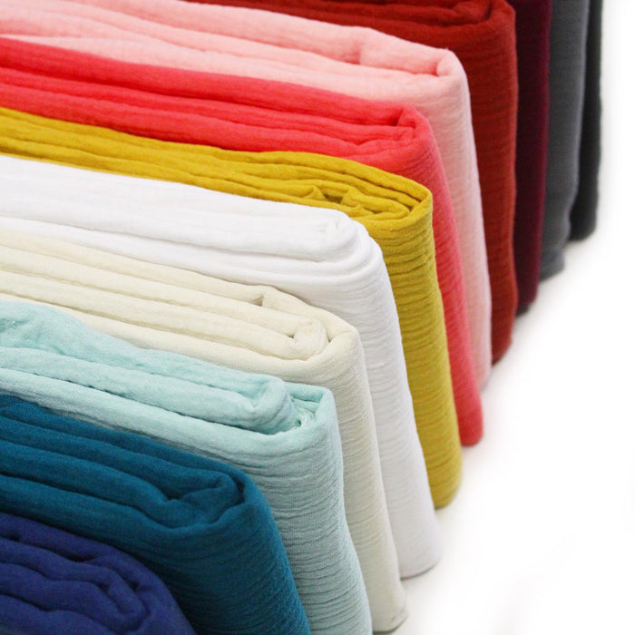 Tissu double gaze de coton : des dizaines de couleurs ! STANDARD 100 OEKO-TEX
