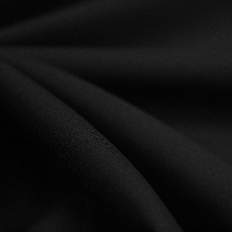 Tissu gabardine polycoton noir - Qualité WORKWEAR - ON DESTOCKE !