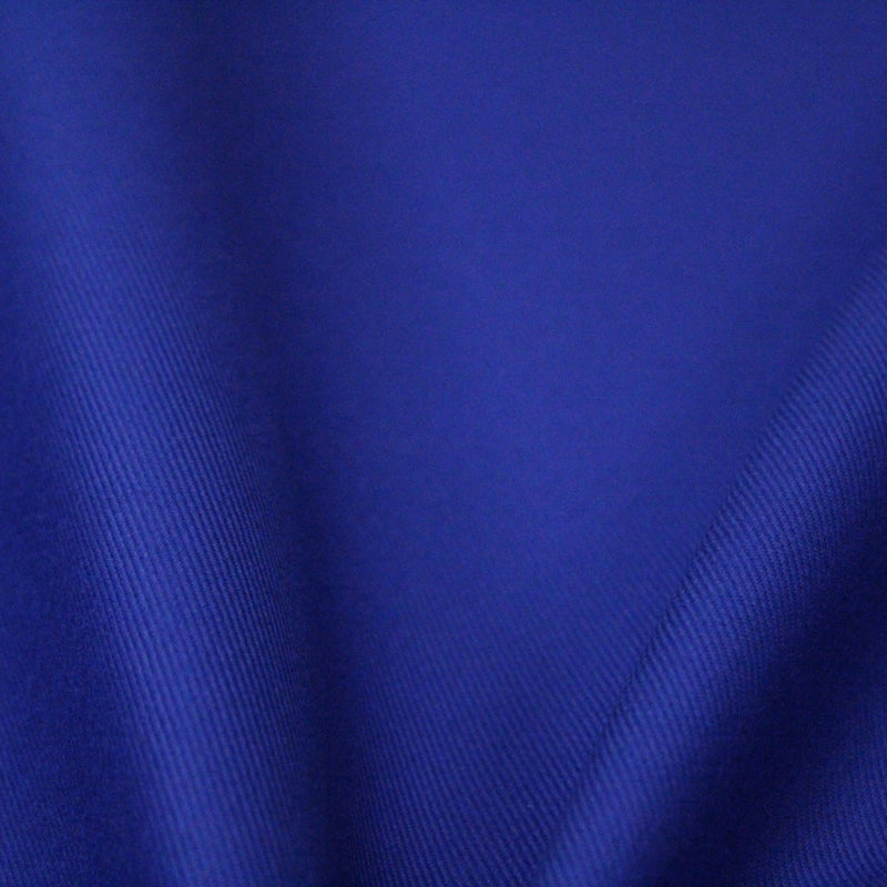 Tissu gabardine coton bleu roi - 325gr/m2 - Fabrication française - TissusPapi.com
