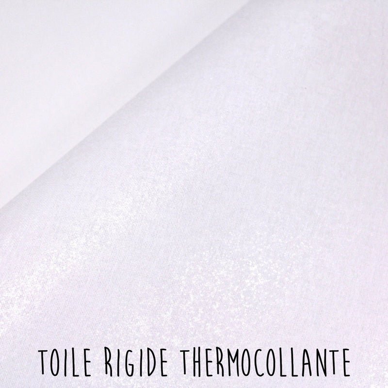 Tissu toile thermocollante 100% coton : souple, rigide, noir, blanc : RAPPORT QUALITE PRIX PARFAIT