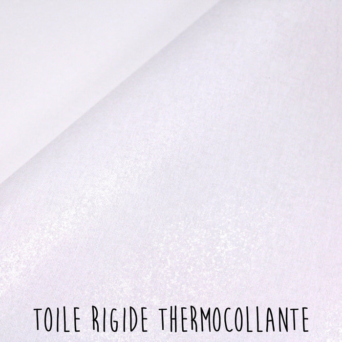Tissu toile thermocollante 100% coton : souple, rigide, noir, blanc : RAPPORT QUALITE PRIX PARFAIT
