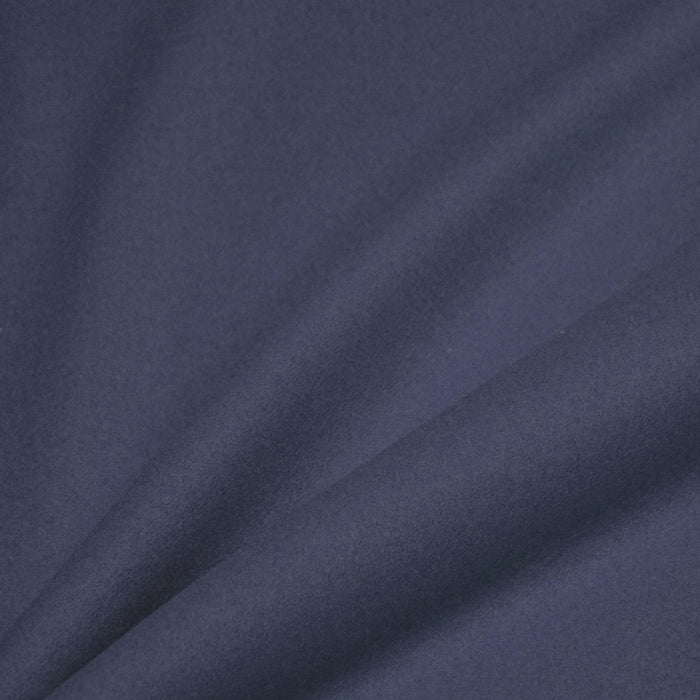 Tissu flanelle de laine bleu gris uni - Fabrication italienne