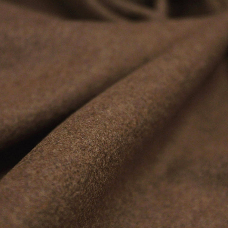 Tissu Drap de laine uni marron "Armée française 1940" - TissusPapi.com