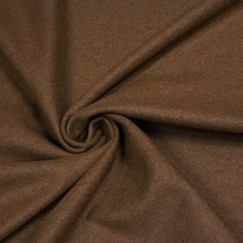 Tissu Drap de laine uni marron "Armée française 1940" - TissusPapi.com