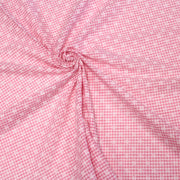 Tissu coton Seersucker VICHY carreaux & fines fleurs blanches : bleu, jaune, rose, violet - TissusPapi.com