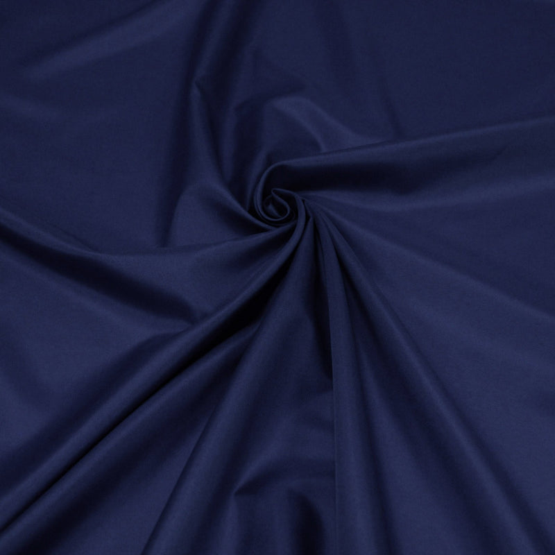 Tissu doublure pongé acetate bleu marine uni - TissusPapi.com
