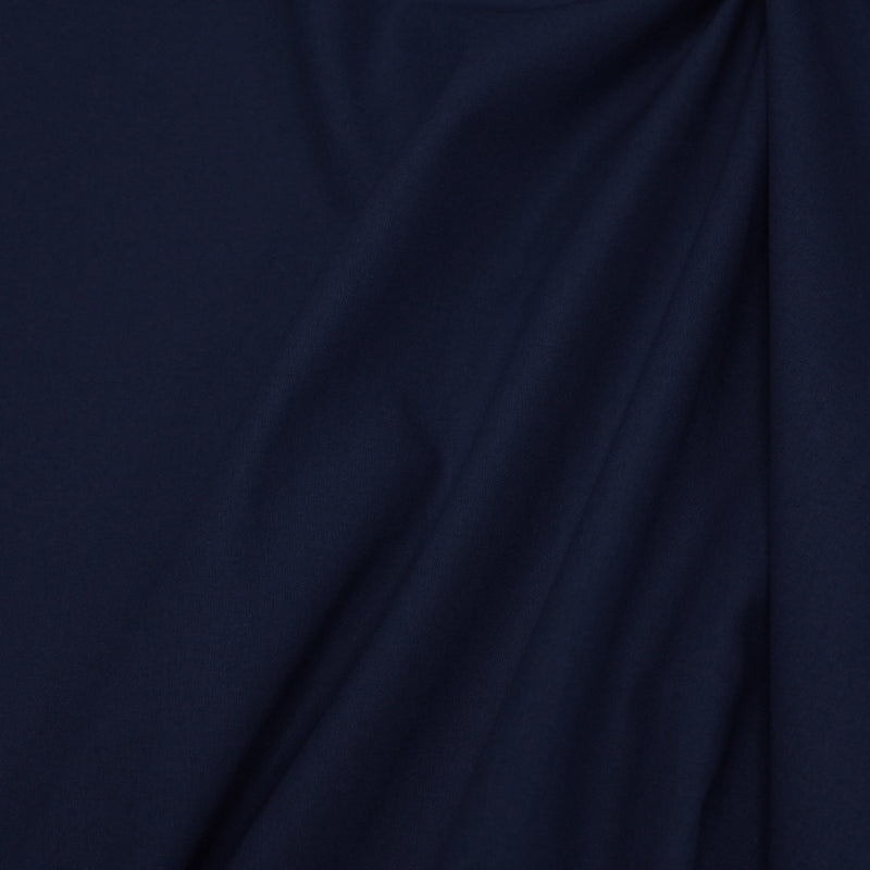 Tissu cotonnade bleu marine uni - COLLECTION LES BASIQUES - TissusPapi.com