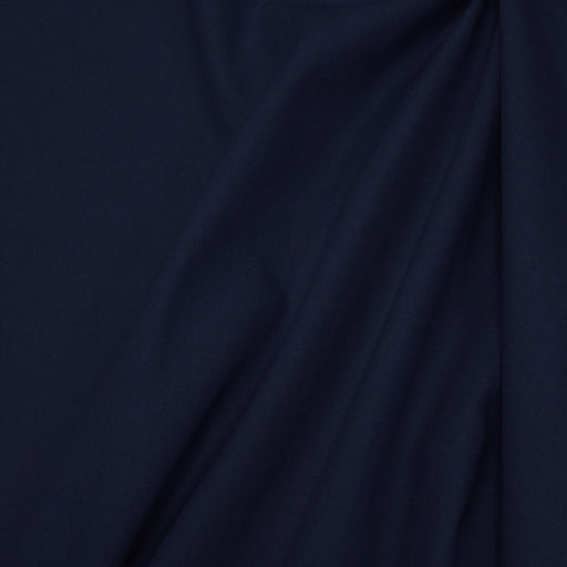 Tissu cotonnade bleu marine uni - COLLECTION LES BASIQUES - TissusPapi.com