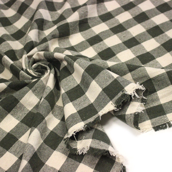 Tissu coton VICHY RUSTIQUE grands carreaux 25mm : nombreuses couleurs tendance !
