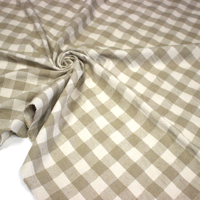 Tissu coton VICHY RUSTIQUE grands carreaux 25mm : nombreuses couleurs tendance !