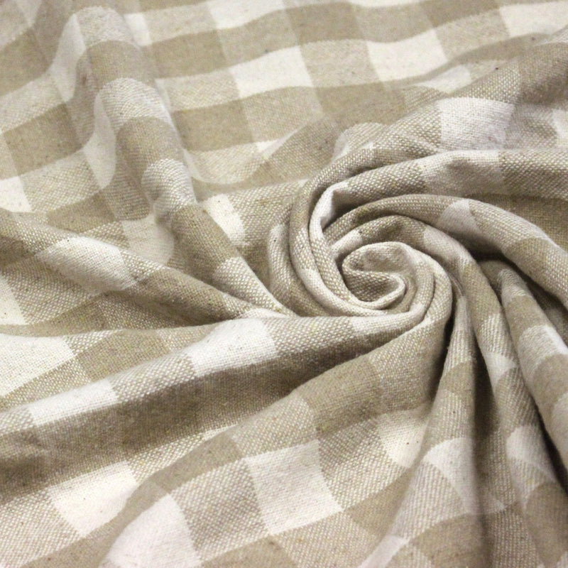 Tissu coton VICHY RUSTIQUE grands carreaux 25mm : nombreuses couleurs tendance ! - TissusPapi.com