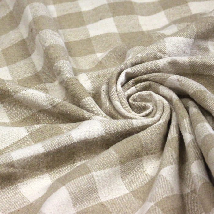 Tissu coton VICHY RUSTIQUE grands carreaux 25mm : nombreuses couleurs tendance !