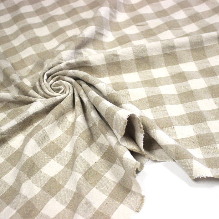 Tissu coton VICHY RUSTIQUE grands carreaux 25mm : nombreuses couleurs tendance !