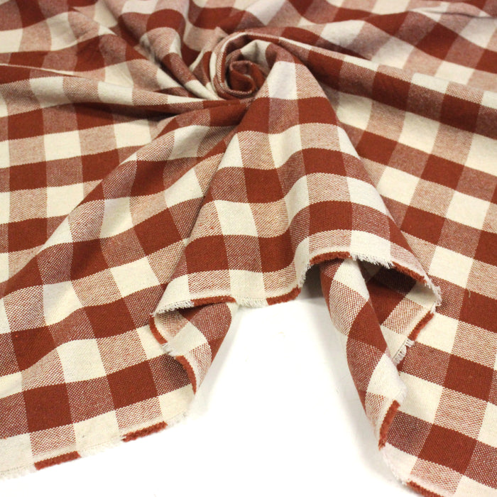Tissu coton VICHY RUSTIQUE grands carreaux 25mm : nombreuses couleurs tendance !